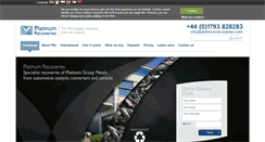 Desktop Screenshot of platinumrecoveries.com
