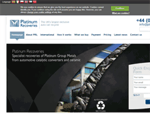 Tablet Screenshot of platinumrecoveries.com